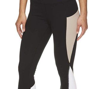 NWT Gaiam Om High Rise Colorblock Yoga Capri Size XS